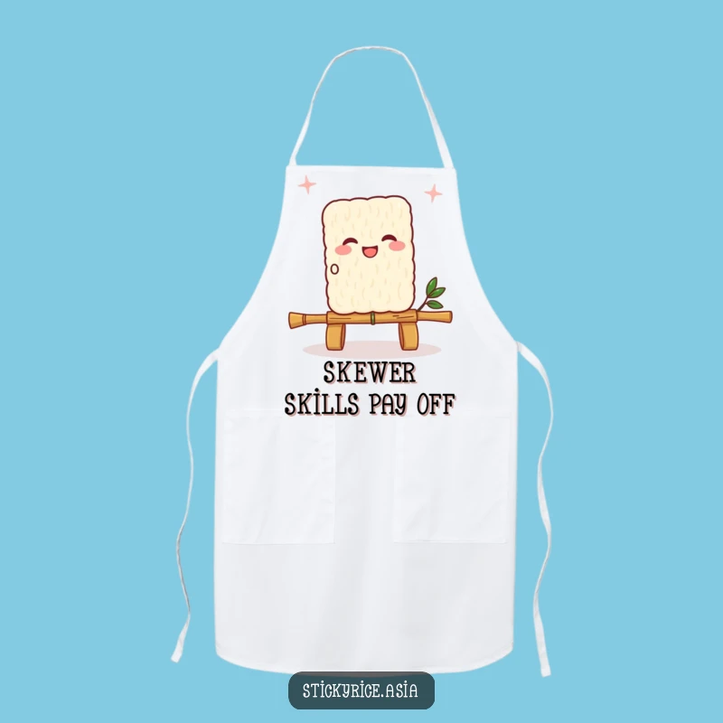 Funny Joyful Sticky Rice Skipping Rope Apron - Kitchen Fun for Cooks