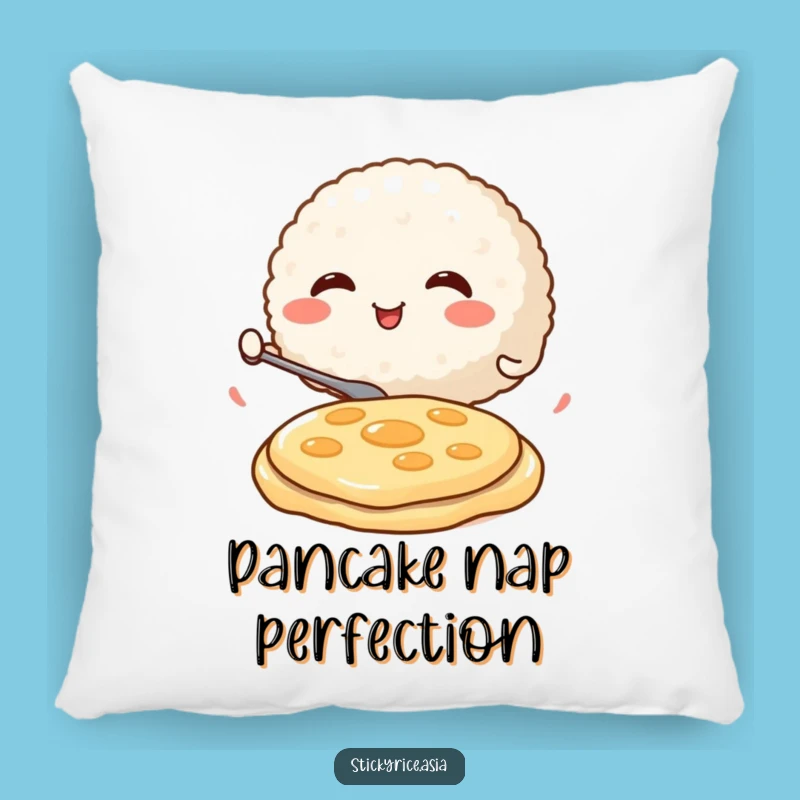 Funny Rice Ball Pillow: Cuddle Up with Breakfast Comfort.