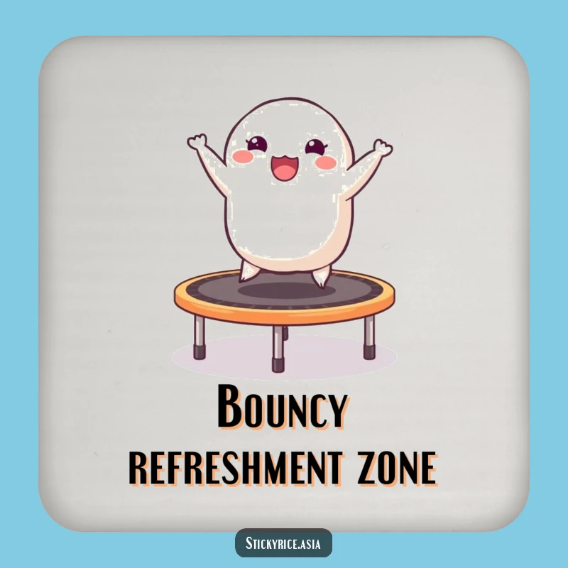 Funny Dumpling Trampoline Coasters: Protect Surfaces with Humor!