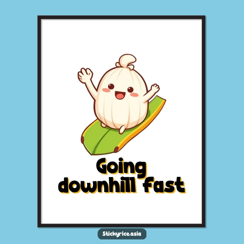 Funny Rice Poster: Sliding Fun Art, Inspiring Funny Gift