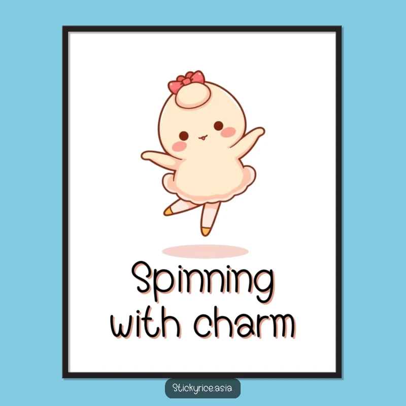 Funny Mochi Ballet Poster: Decorate with Delicate Disaster!