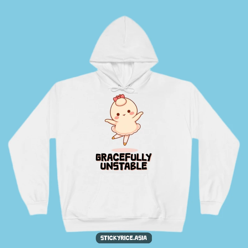 Cozy Funny Mochi Ballet Hoodie: Warmth for Your Inner Dancer!