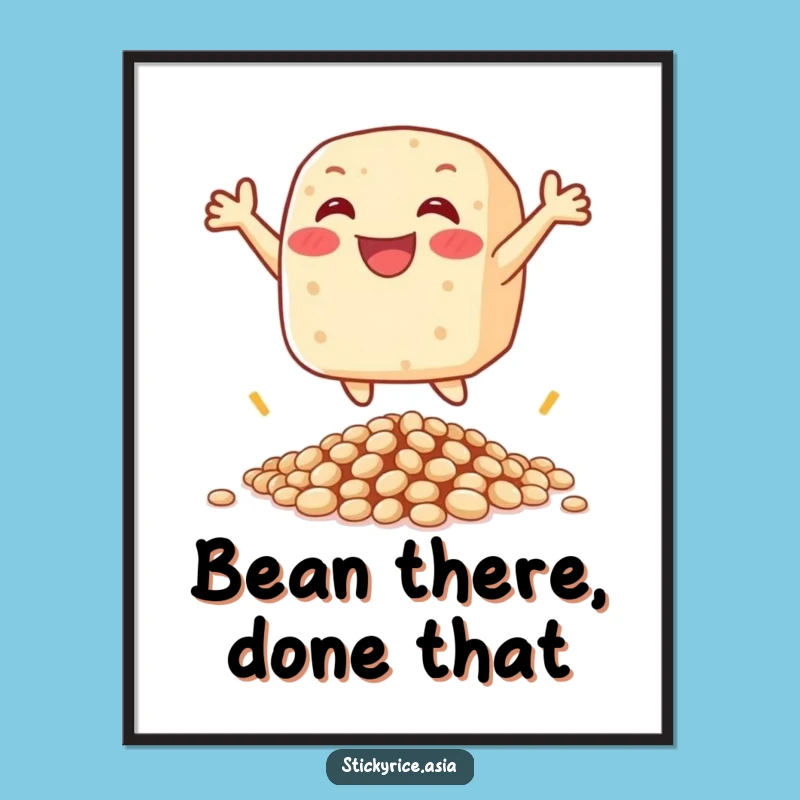 Free Printable Wall Art: Leaping Rice Cake for Energetic, Downloadable Decor