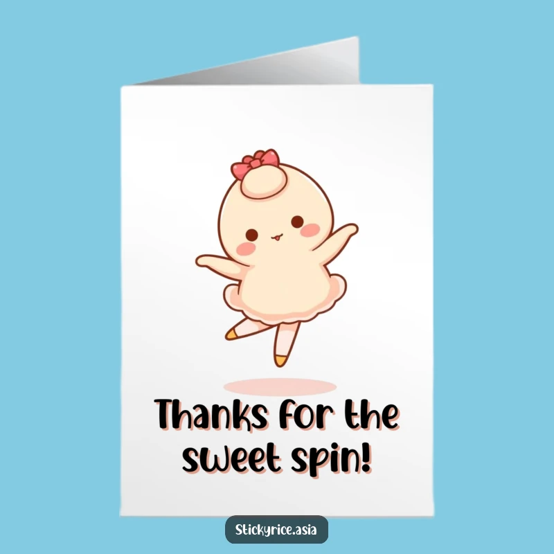Free Printable Thank You Card: Wobbly Mochi for Charming, Printable Gratitude