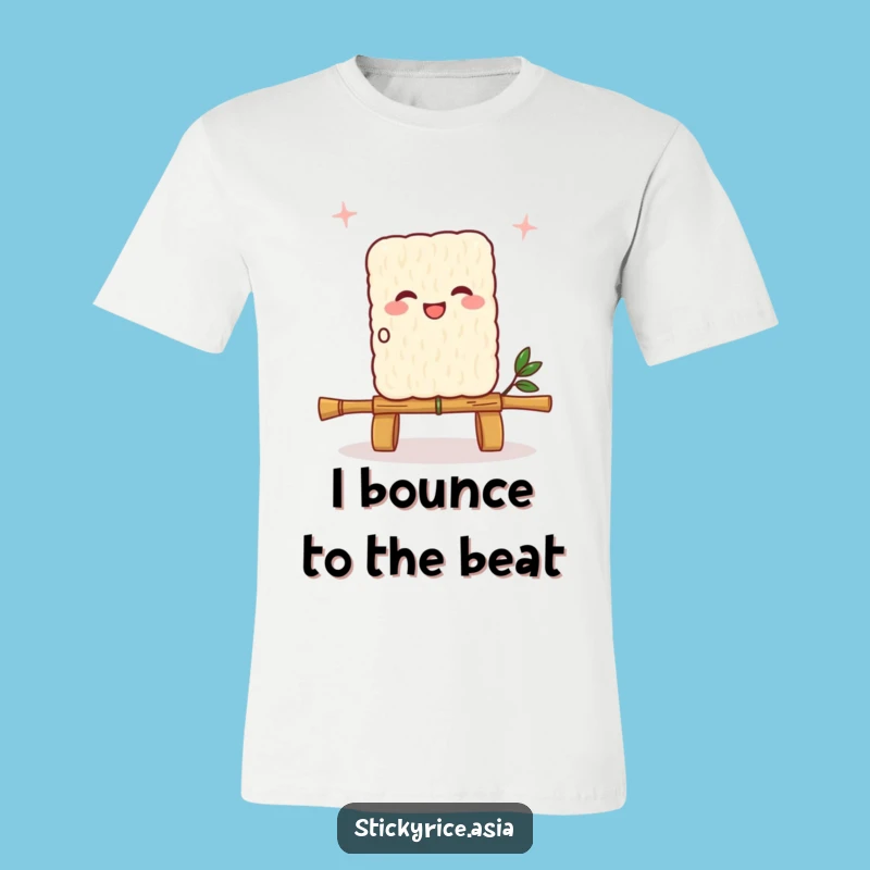 Funny Joyful Sticky Rice Skipping Rope T-Shirt - Quirky Food Lover Gift