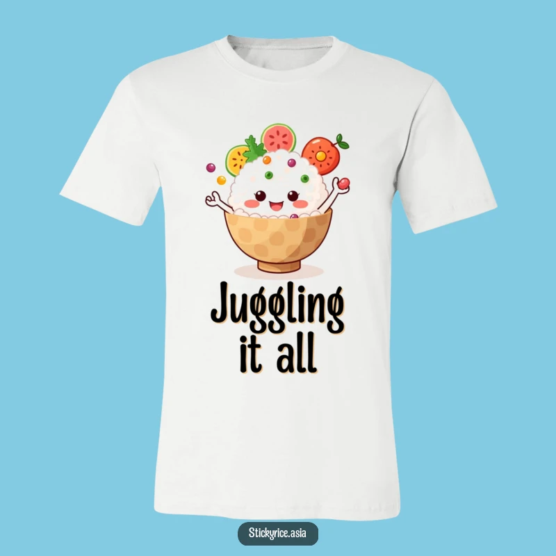 Funny Rice T-Shirt: Juggling Fruit Fun, Hilarious Gift