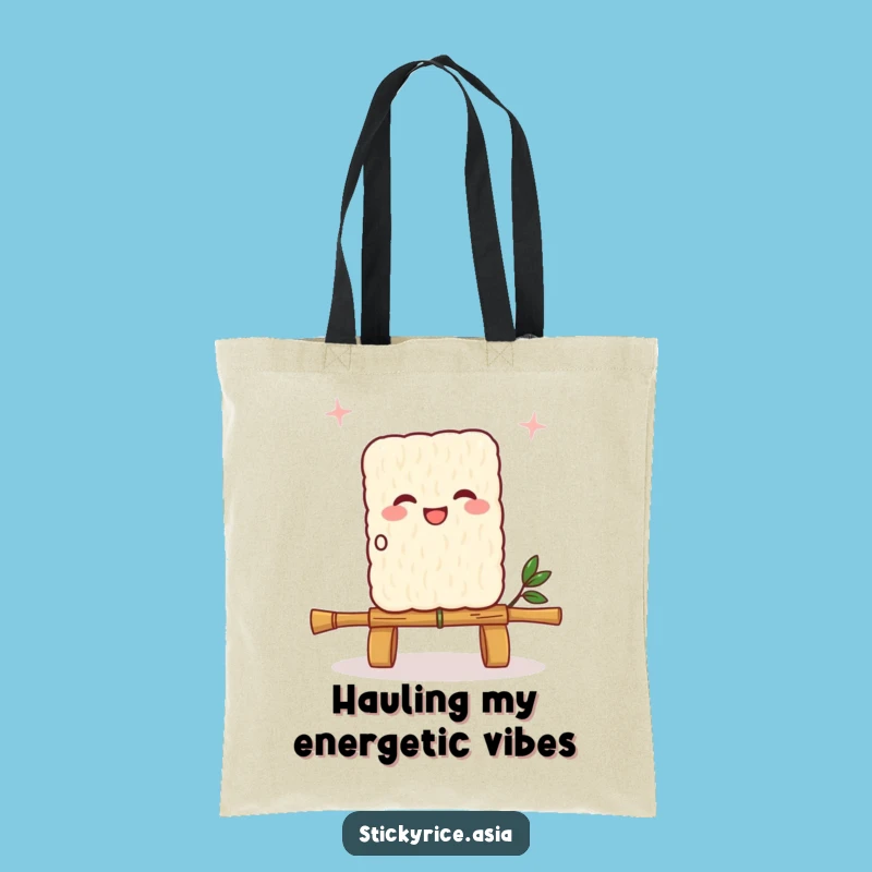 Funny Joyful Sticky Rice Skipping Rope Tote Bag - Chic & Playful Accessory